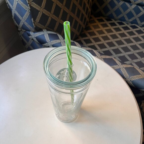 Starbucks Venti Double Walled Glass Tumbler 20oz Travel Mug Cup - Picture 6 of 13